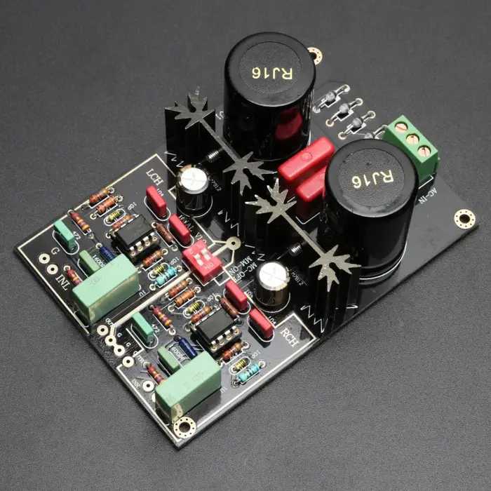 Amplificateur Phono allemand en vinyle, double ligne, chant et lecture, MM MC, panneau fini