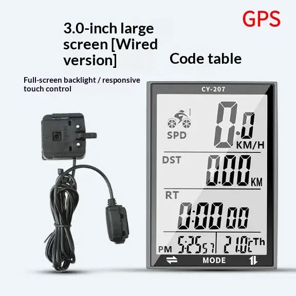 Compteur de vitesse GPS pour vélo, ordinateur de vélo, compteur de vitesse GPS étanche, odomètre de 