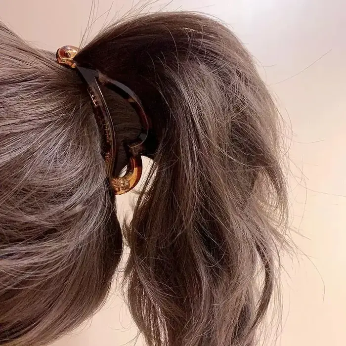 AWAYTR Vintage banane pince pour bouclés longs droites cheveux courts griffe femmes filles coiffure 