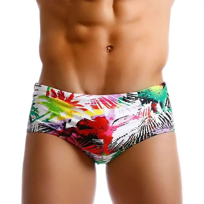 Maillots de bain imperméables multicolores pour hommes, maillots de bain Palm, slips, bikini, shorts