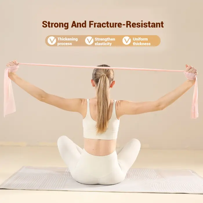 WOSWEIR-Yoga rallye sangle de résistance pour l'étirement à la maison dames débutant corps Fitness d