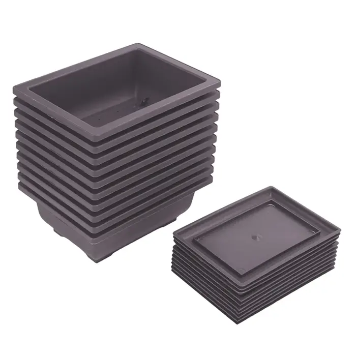 Pots d'entraînement à bonsaï avec escalade, pot de plantes en plastique, pot Lauren pour jardin, cou