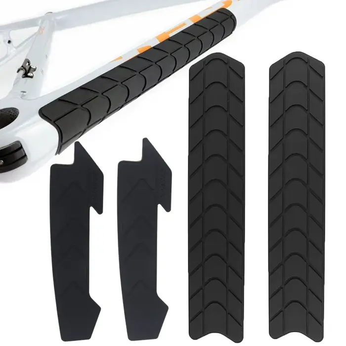 Autocollant anti-rayures en silicone pour cadre de vélo de route et VTT, protection du tube alertes 