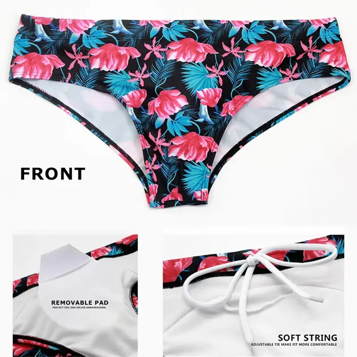 Short de bain homme Datifer 2026 - Imprimé sexy avec coussinets amovibles pour le surf