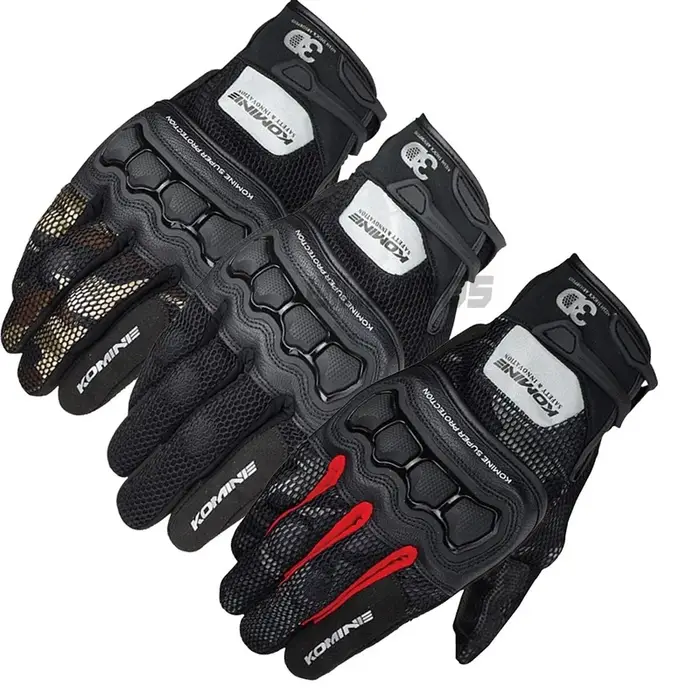 Nouveau marron camouflage Komine GK 215 été 3D maille gants de protection moto Motocross gant de mot