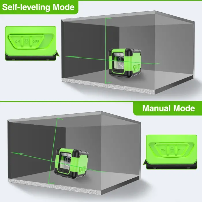 Huepar 2 lignes niveau Laser ligne transversale professionnelle horizontale et verticale faisceau ve