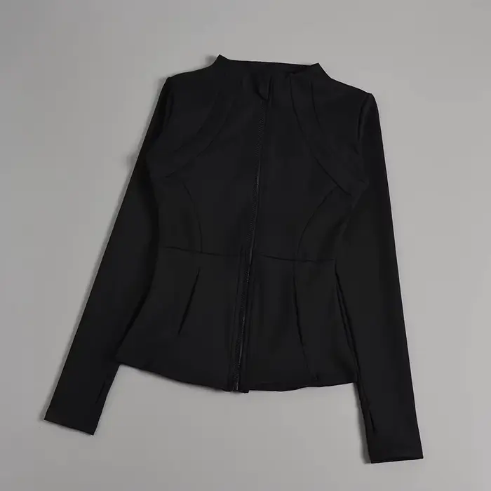 Nouveaux vêtements de yoga pour femmes, vestes de yoga polyvalentes à manches longues pour course à 