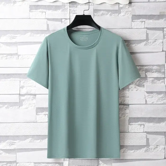 Ice inj-T-shirt de sport décontracté à haute élasticité pour hommes, haut de sport de plein air resp