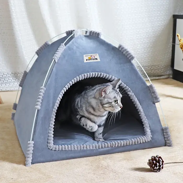 Maison pliable pour chat, tente universelle quatre saisons pour chat et chien, nid d'été Cool, Porta