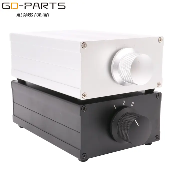 Commutateur de changement de sélecteur de sources de signal audio, répartiteur 1:3 1:4, châssis en a