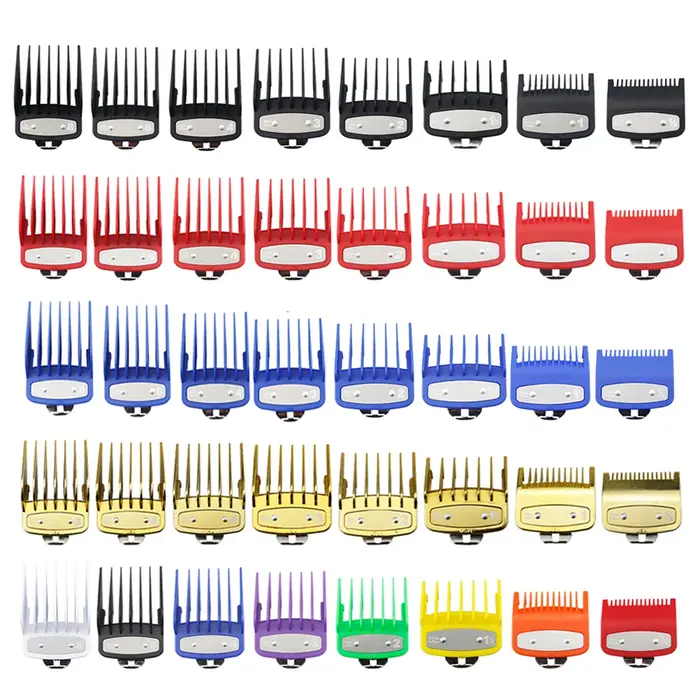 Peignes de guidage pour tondeuse à cheveux professionnelle, 8 pièces/ensemble, pour tondeuse Wahl, a