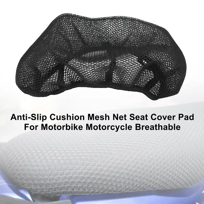 Topteng housse de siège en filet résistant à la chaleur universelle pour moto Scooter moto XXXL acce