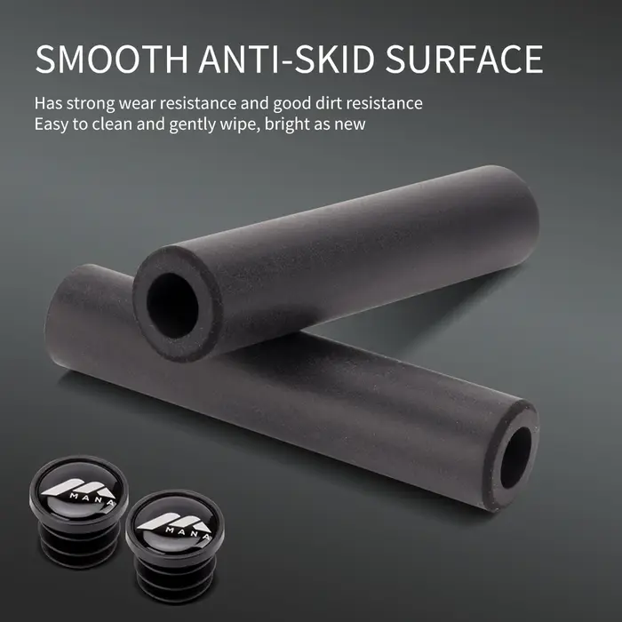 MANA Poignées en silicone pour vélo MTB, épaisses, légères, confortables, avec absorption des chocs,
