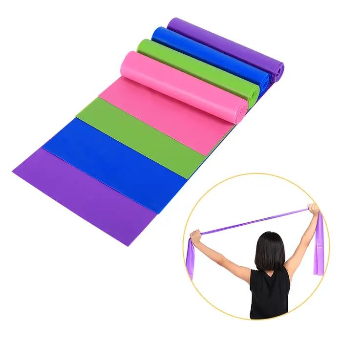 Bandes élastiques de fitness 1.5 mètres pour crossfit musculation yoga pilates exercices physiques intensification routine entraînement