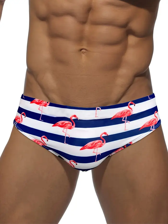 Maillot de bain compétition triangle Flamingo pour hommes - Slip natation plage été sportif
