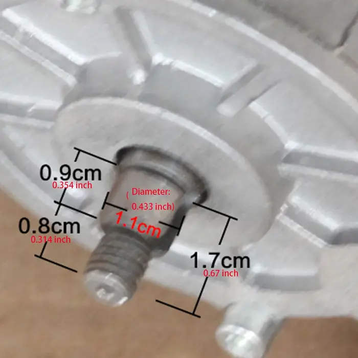 Moteur de vélo/vélo/scooter électrique, moteur à courant continu brossé à engrenages 12V 24V 250W