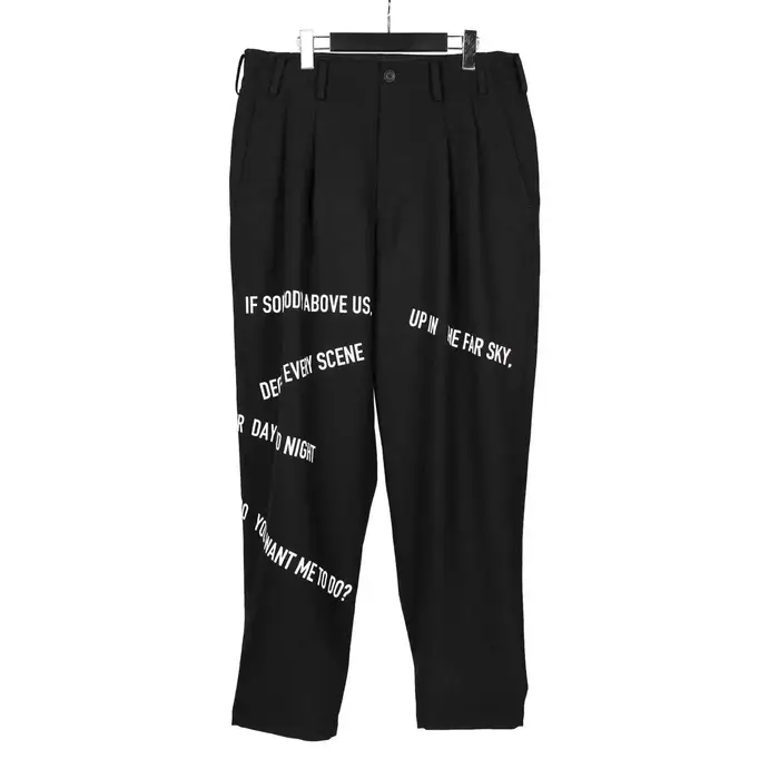 Pantalon pour hommes avec slogan de style sombre et de niche au design original TOP-YAMAMOTO, une ma