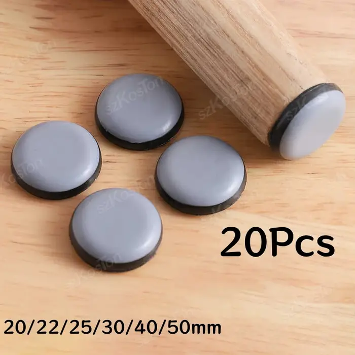 Coussinets coulissants pour meubles, 20 pièces, bloc coulissant pour pieds de Table et de chaise, an
