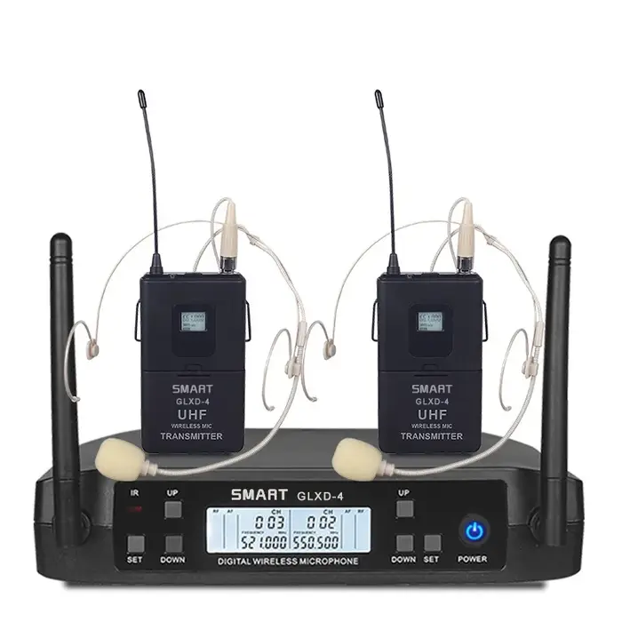 Microphone sans fil système professionnel UHF automatique segment U FM boucle mobile fréquence 60M f