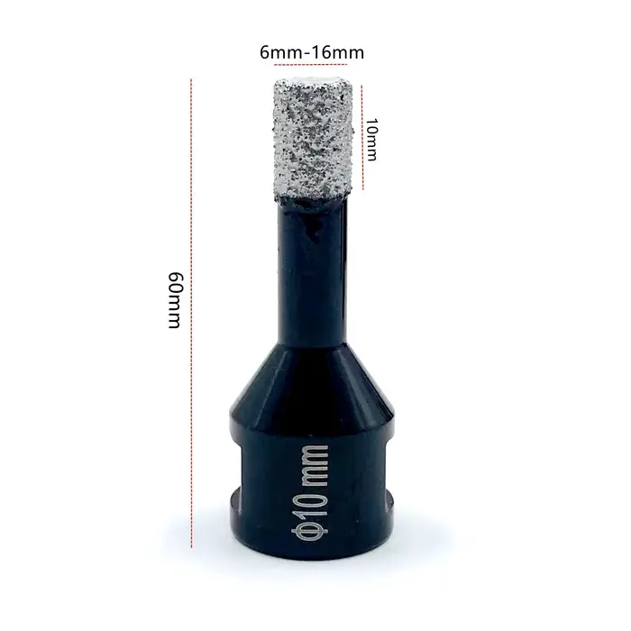Mèches de perçage diamantées à sec, 1 pièce, coupe-trou pour carrelage en céramique, forets pour gra