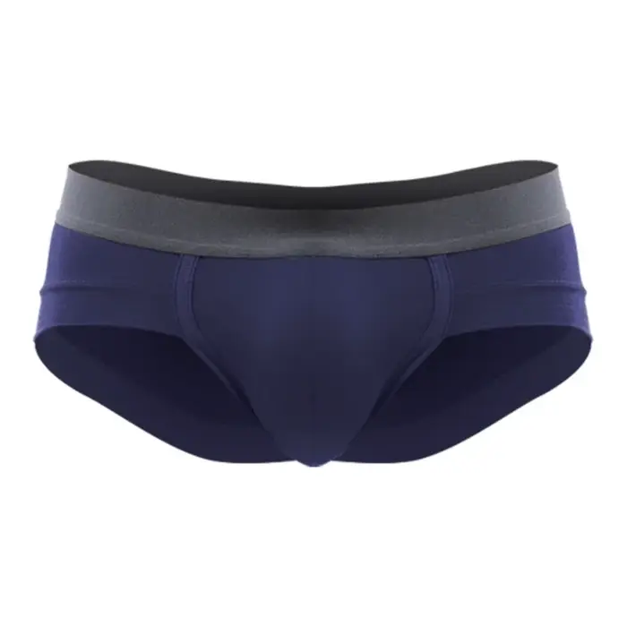 Slips blancs à taille basse pour hommes avec poche en U, sous-vêtements d'été respirants pour jeunes hommes