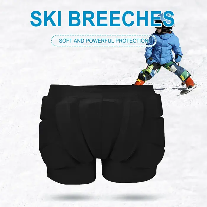 Short rembourré absorbant les chocs pour enfants - Ski, cyclisme, skate et sports d'hiver