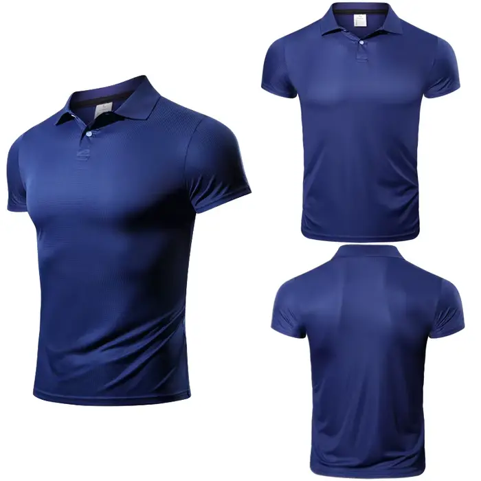 T-shirt homme sport polyester col décontracté - Séchage rapide léger pour survêtement et entraînement