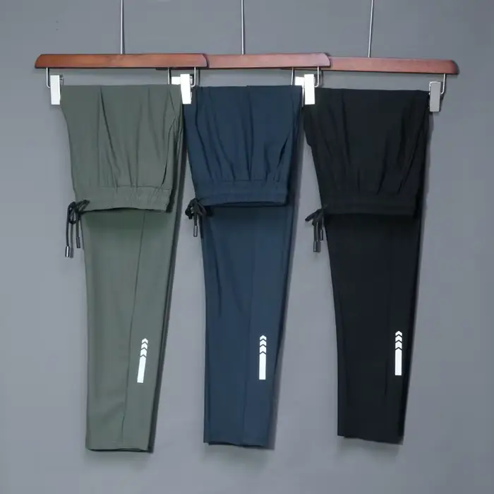 Pantalon de jogging élastique pour hommes - Survêtement décontracté pour course et fitness été