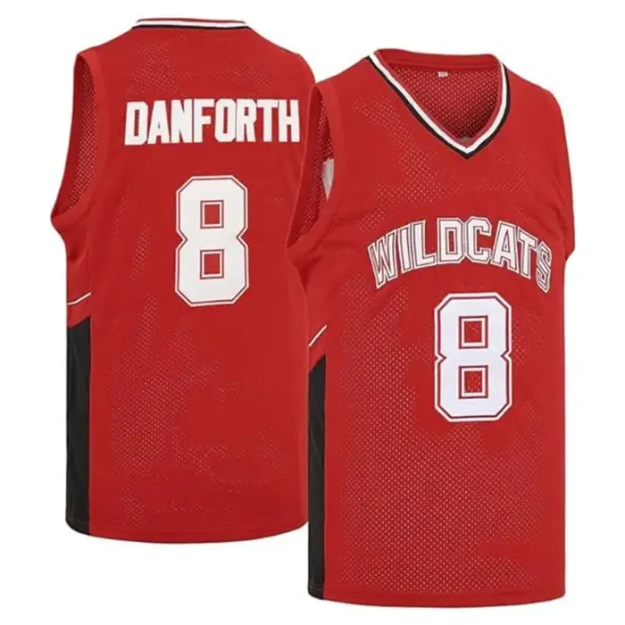 WILDCATS Lycée de l'Est # 8 Chad Danforth maillot de basket-ball chemise à séchage rapide pour homme