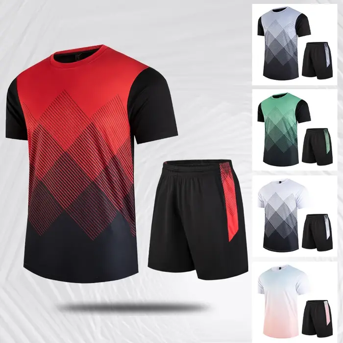 CHRLCK – vêtements de Fitness en soie glacée, T-shirt à séchage rapide, costumes unisexes à manches 