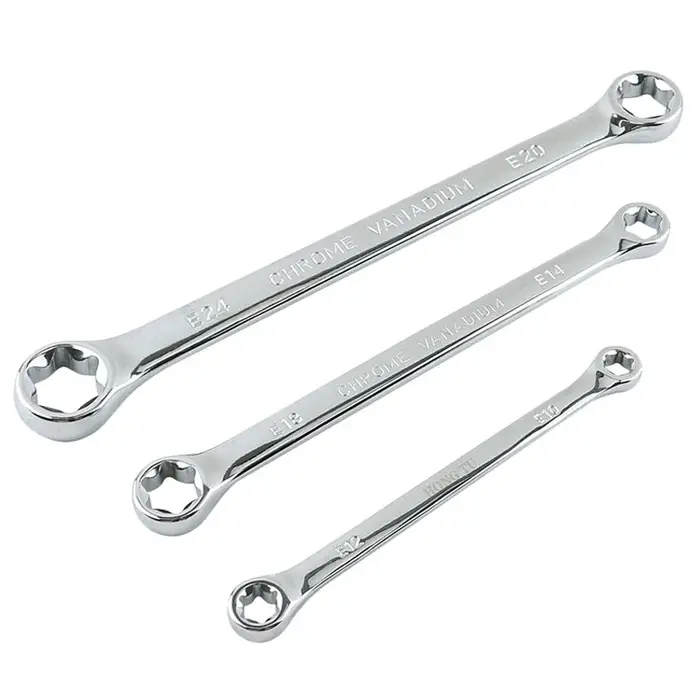 E-torx clé à boîte E6 E8 E10 E12 E14 E18 E20 E24 Torx ensemble clé à anneau outils clé étoile