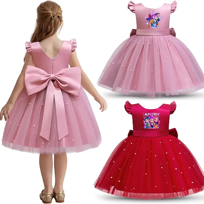 K-Pop Hunters Zoey Rumi – robe de princesse élégante en perles pour filles, robe de mariée, robes po