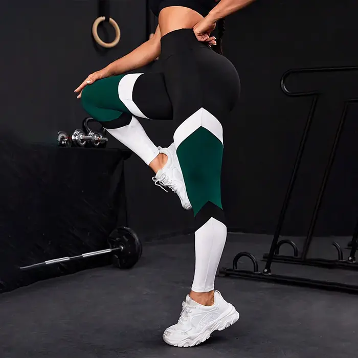 Leggings entraînement femme taille haute - Yoga Turnblock contrôle tunique pantalons fitness