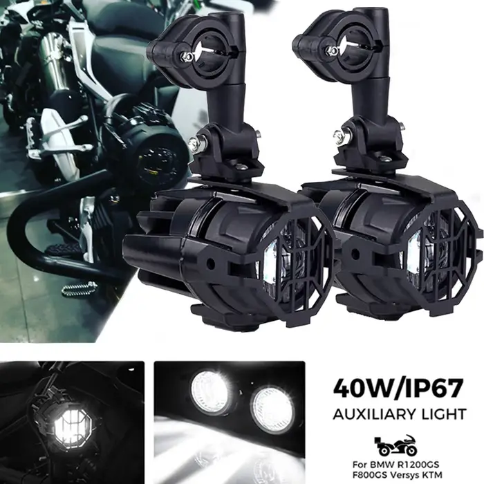 Feux Aux de conduite universels pour BMW DUCATI KAWASAKI HONDA SUZUKI, phare avant étanche pour moto