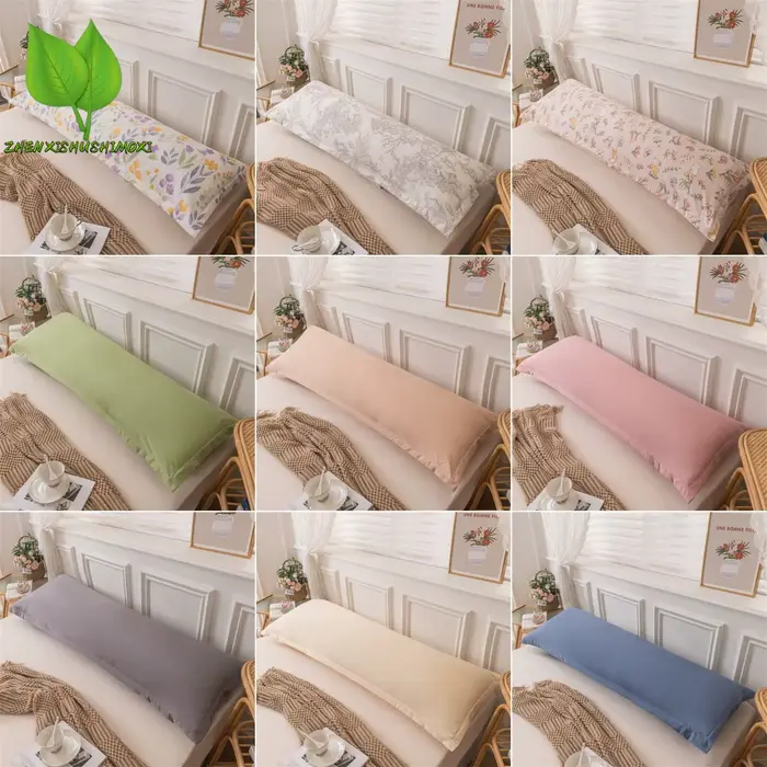 Taie d'oreiller rectangulaire Style dentelle, housse de coussin 48x1 0/150/180cm, longue taie d'orei