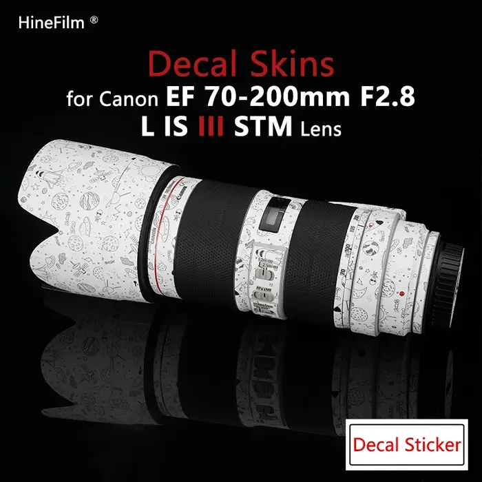 Autocollant de couverture d'objectif pour Canon, autocollant rond, peau de décalcomanie Premium, IL,