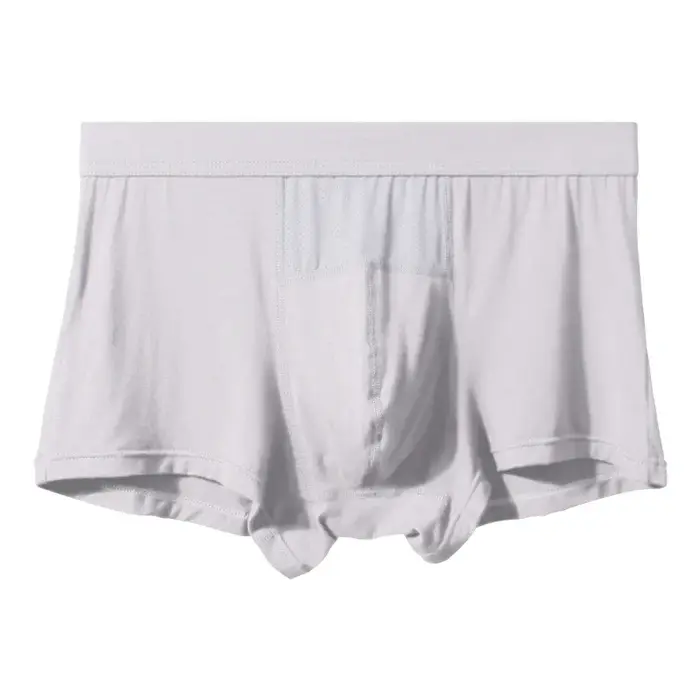 Slips en soie et modal avant plat quatre pièces sous-vêtements légers et respirants pour homme activités sportives et occasions estivales
