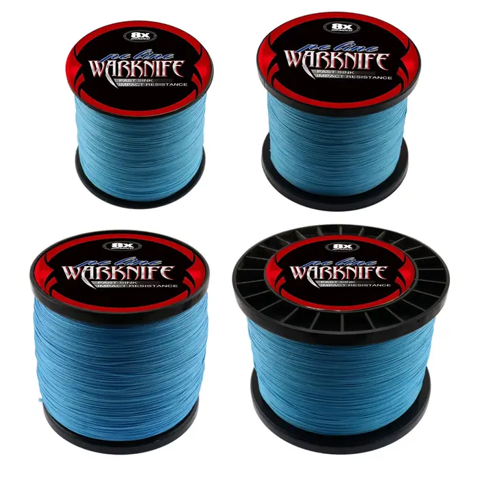 Warknife-Ligne de pêche tressée en PE pour eau salée, lisse, super durable, multi-messieurs, 8 fils,