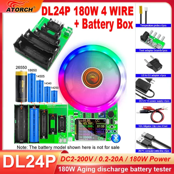 Charge électronique au Lithium 150W/180W 12V, capacité de Test de batterie de véhicule, moniteur de 