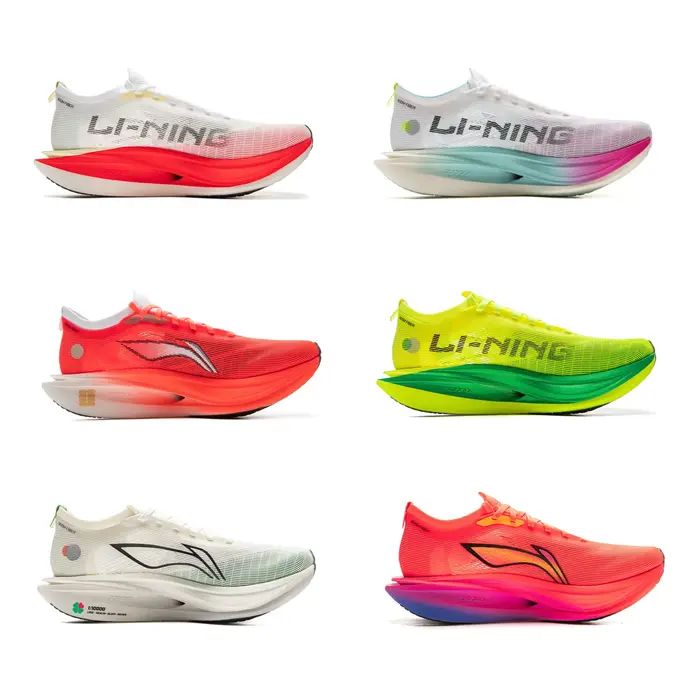 Li-Ning – chaussures de course unisexes FEIDIAN 5 ELITE, SUPER BOOM, plaque en fibre de carbone, bas