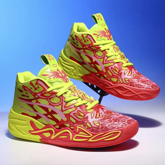 Chaussures de basket-ball pour hommes, baskets montantes souples et légères, antidérapantes, absorba