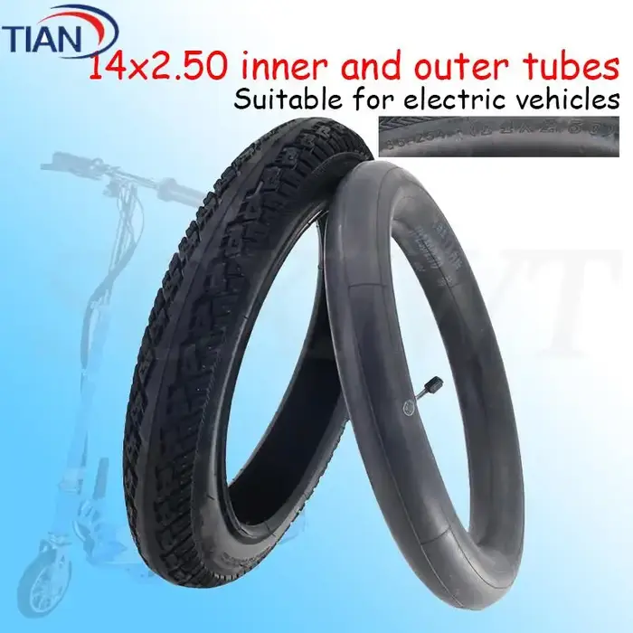 Pneus en Caoutchouc de Haute Qualité pour Vélo Électrique 14 Pouces Traction Exceptionnelle et Confort Optimal Occasionnels et Loisirs