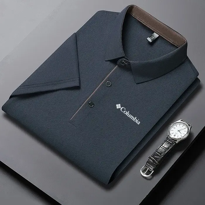 Polo imprimé de luxe pour homme, haut de gamme, décontracté et confortable, idéal pour le golf, coll