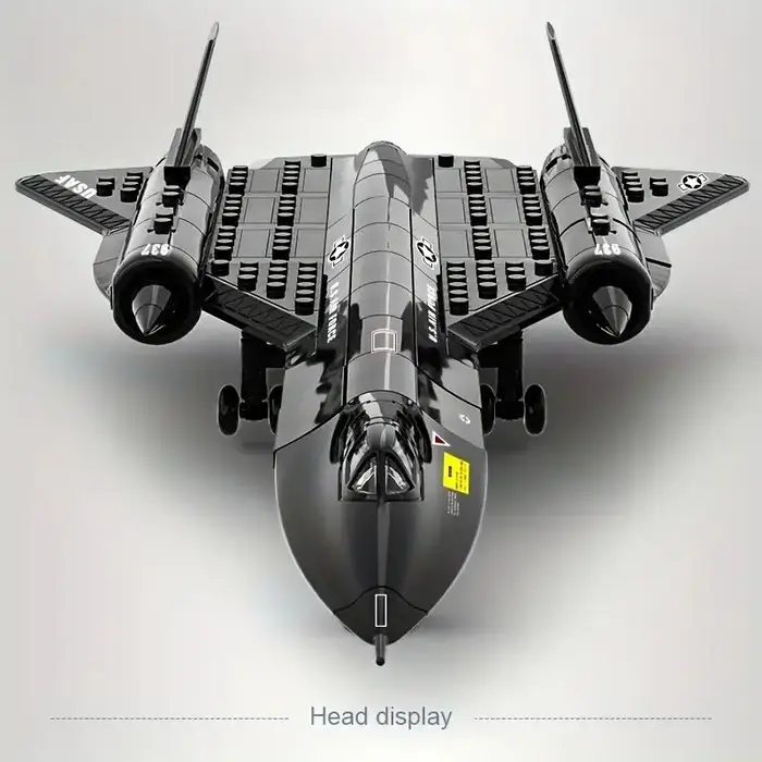 Blocs de construction d'espace d'avion de reconnaissance Blackbird militaire SR-71, jouet d'assembla