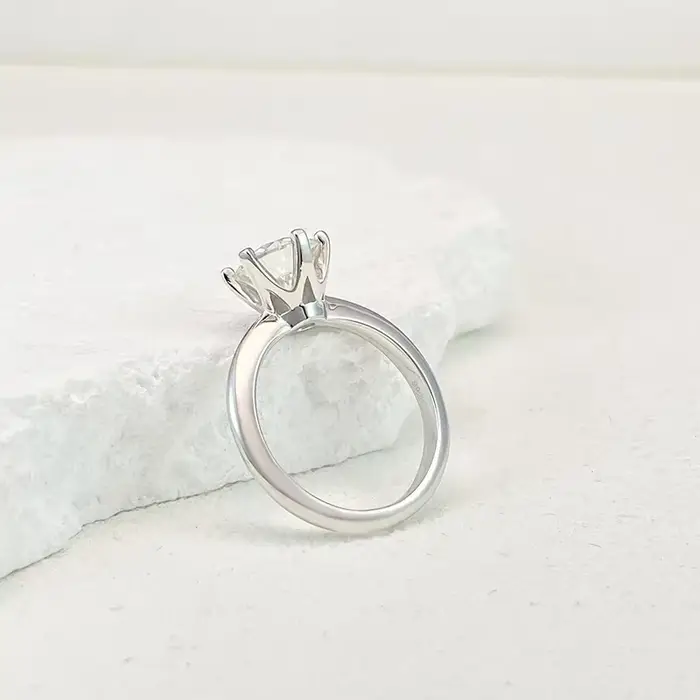 Bague Moissanite 0.5-5ct pour femmes