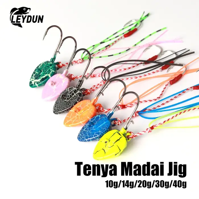 LEYDUN leurres de pêche chauds contrôle profond UP Tenya Madai Jig Kabura eau salée tête plomb mer c