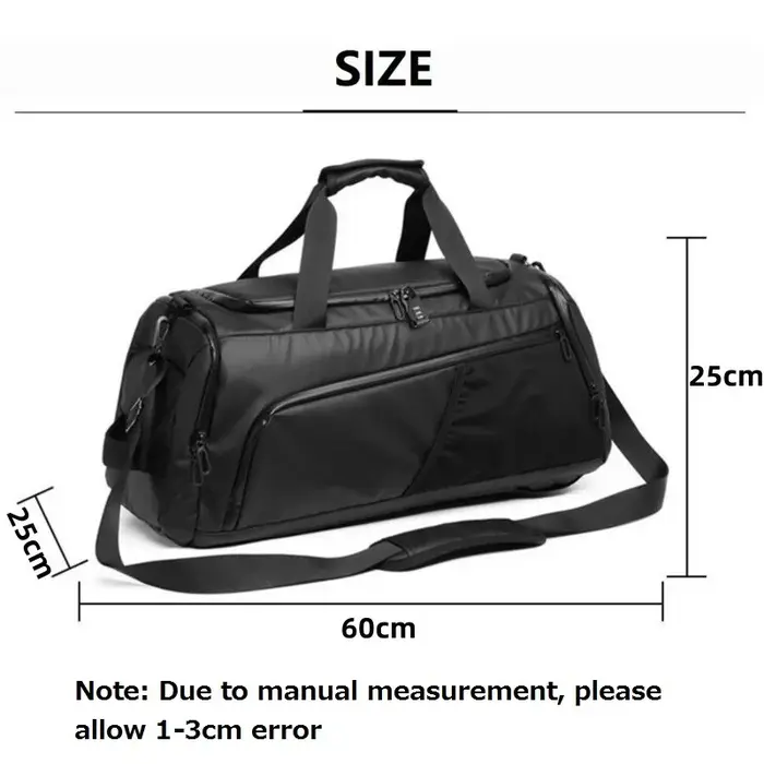 Sac de sport pour hommes, grande capacité, entraînement, Fitness, sac de sport, sac à dos sec et hum