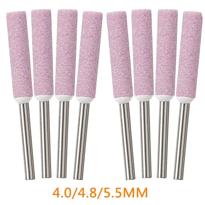 Affûteur de scie à chaîne en céramique, 8 pièces, lime en pierre 4mm 4.8mm 5.5mm, affûtage de scie à