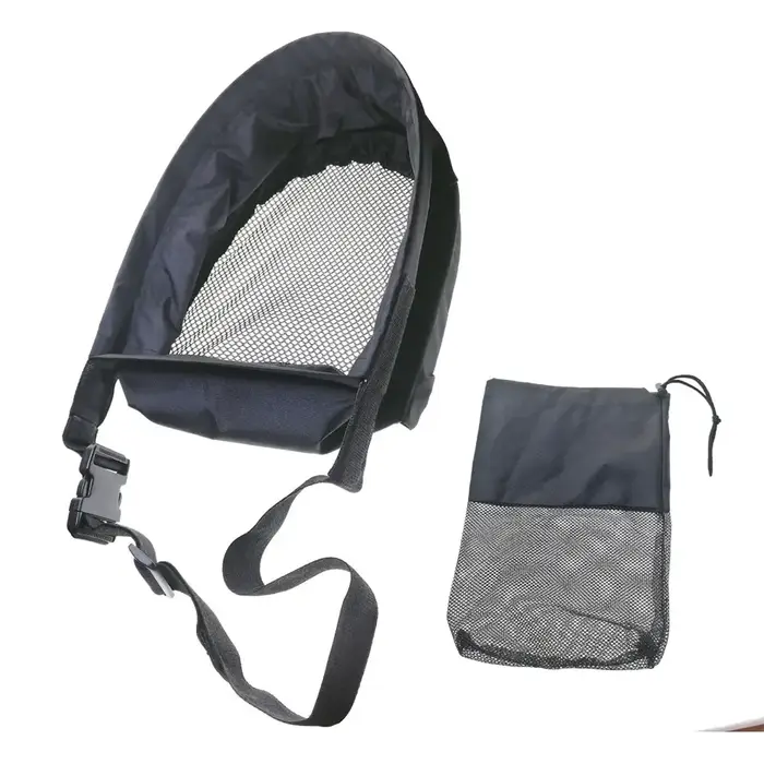 Plateau en maille pour pêche à la mouche, panier à dénuder, sac avec ceinture/sac de transport