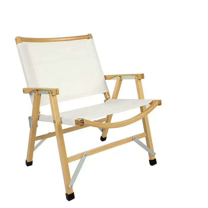 Chaise pliante en bois massif Kermit, tabouret de pêche portable, chaise de camping, chaise de plage